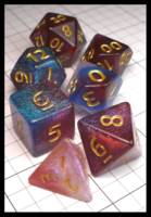 Dice : Dice - Dice Sets - IDTQ Toy Blue Purple rown with Gold Numerals - Temu May 2024